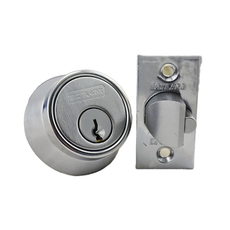 Schlage Commercial Schlage Commercial B250P626 Single Cylinder 6 Pin Deadlatch Deadbolt C Keyway 12103 Latch 10001 B250P626